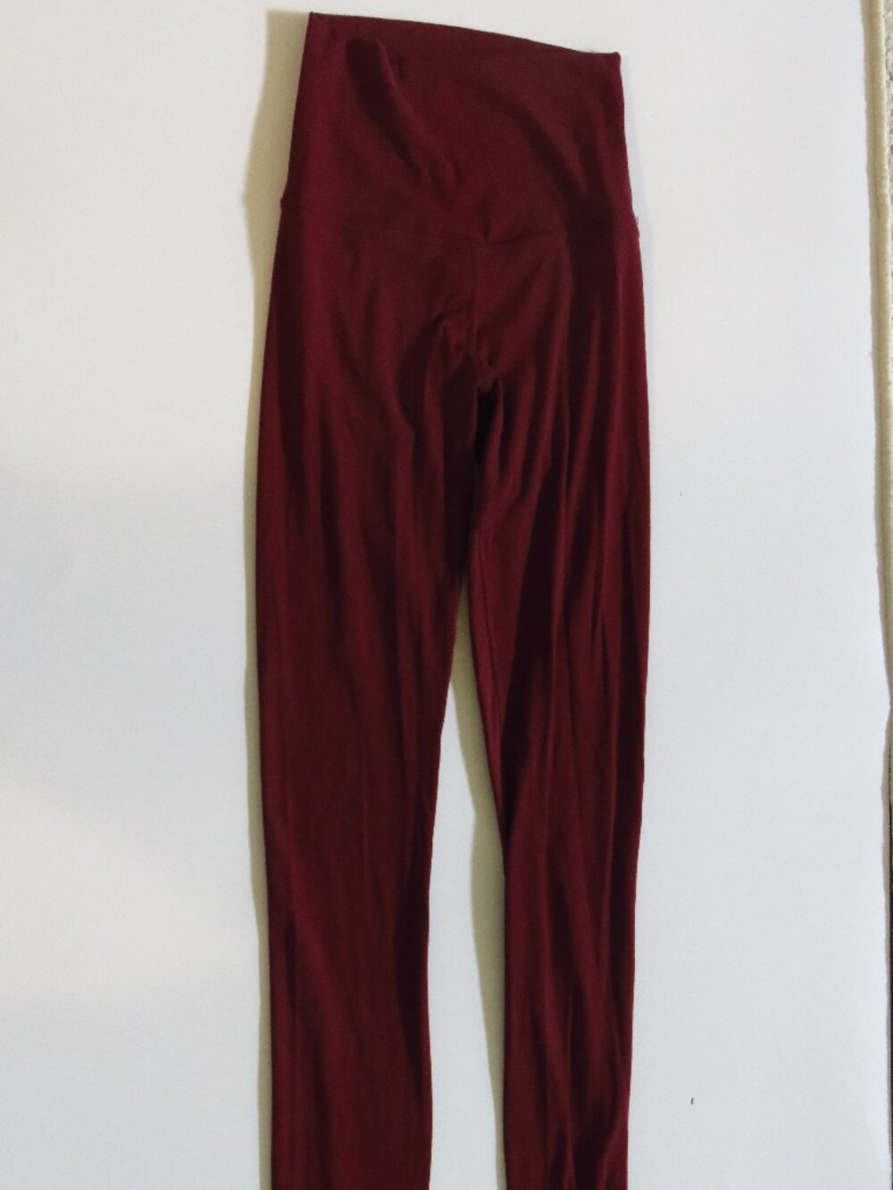 Lululemon deep maroon high-rise leggings